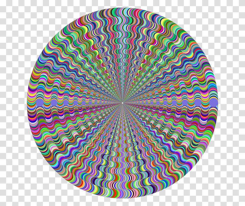 Psychedelic Round Vortex Circle, Ornament, Pattern, Rug, Fractal Transparent Png