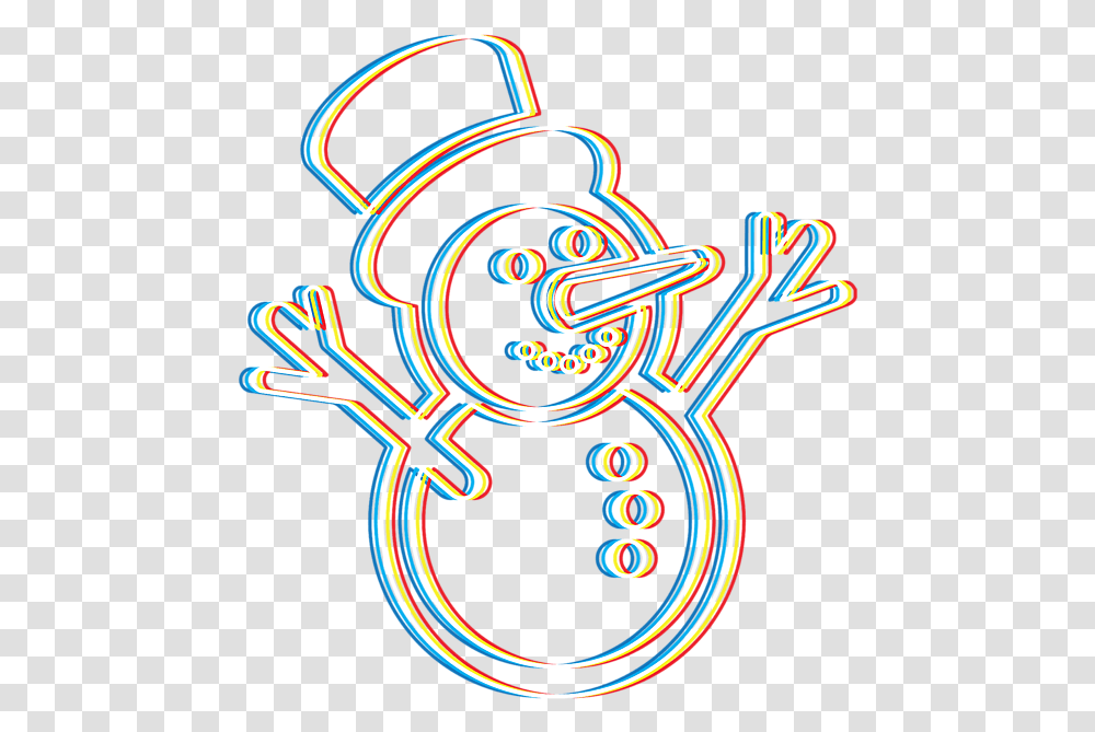 Psychedelic Snowman Psy Trance Music Trippy Christmas Party Winter Snow Gift Greeting Card Dot, Neon, Light, Dynamite, Bomb Transparent Png