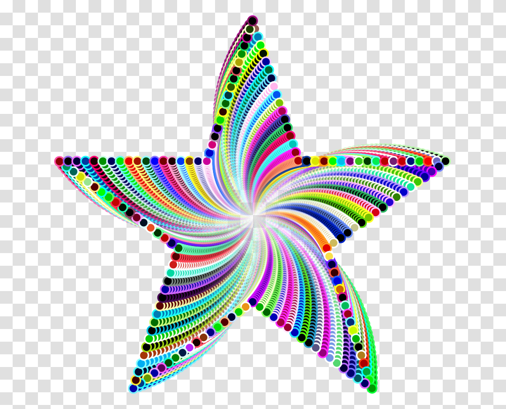 Psychedelic Star Design, Ornament, Pattern, Star Symbol Transparent Png