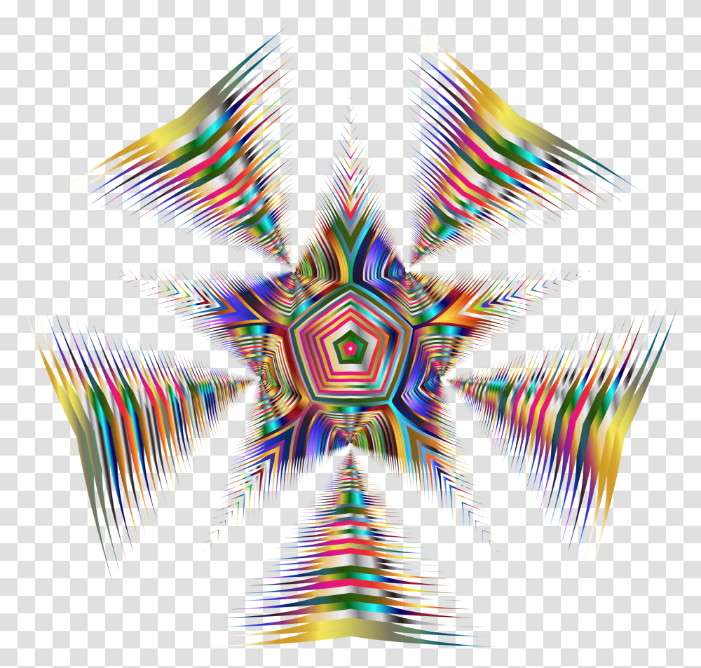 Psychedelic Star Download Portable Network Graphics, Ornament, Pattern, Fractal Transparent Png