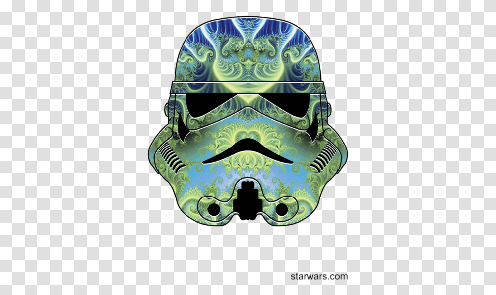 Psychedelic Trippy Art 32x24 Poster Illustration, Helmet, Clothing, Green, Gemstone Transparent Png