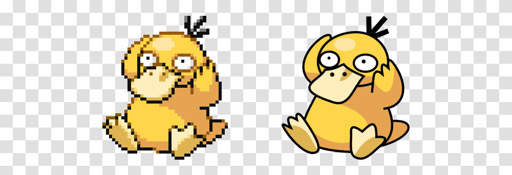 Psyduck Pixel Art Pokemon Pixel Art, Animal, Rug, Graphics, Super Mario Transparent Png