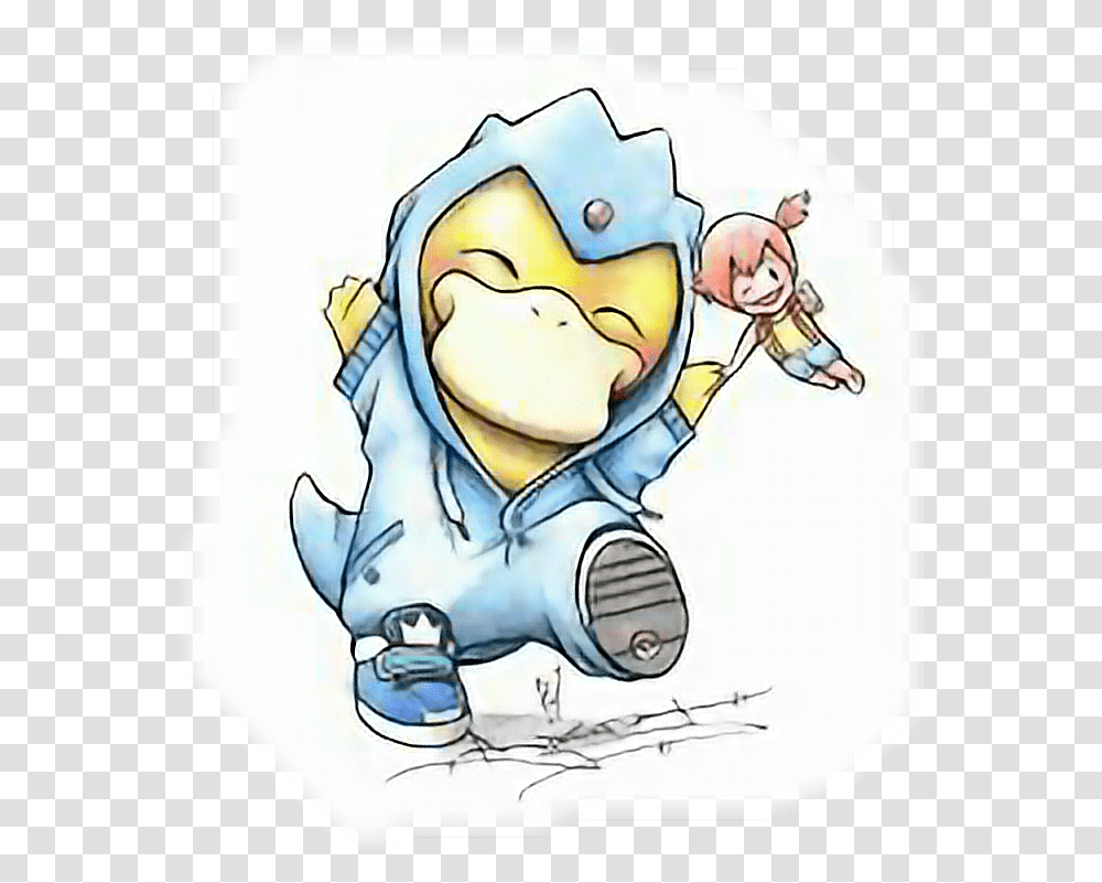 Psyduck Pokemon Serenapokemon Sticker By Serena Cute Pokemon Psyduck, Astronaut, Drawing, Art, Outdoors Transparent Png