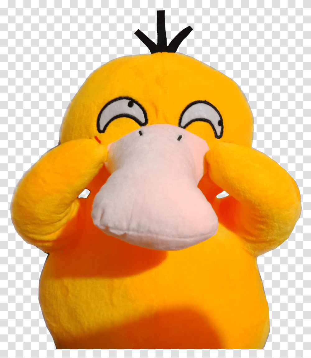 Psyduck Pokemon Uwu Stuffed Toy, Bird, Animal, Sweets, Food Transparent Png
