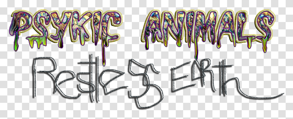 Psykic Animals Restless Earth Dot, Text, Light, Doodle, Drawing Transparent Png