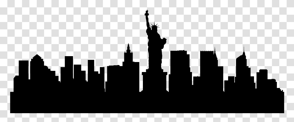 Pt Deeg C New York Skyline Silhouette, Gray, World Of Warcraft Transparent Png