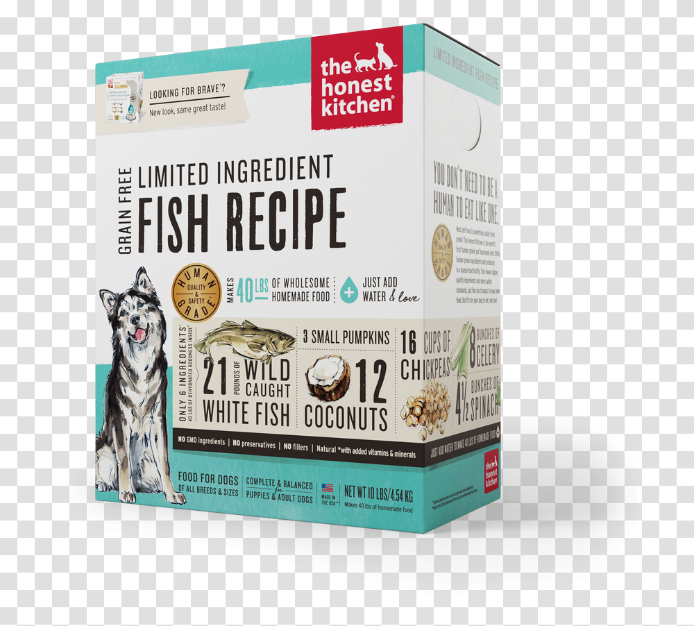 Pt01 Preview The Honest Kitchen Limited Ingredient Fish Recipe Dehydrated, Leisure Activities, Carton, Box, Cardboard Transparent Png