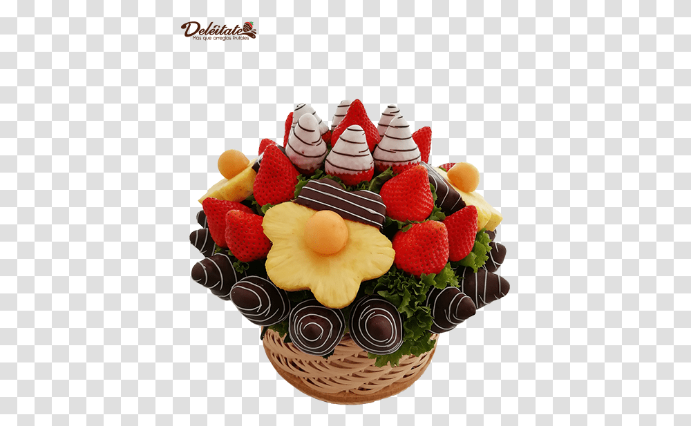 Ptalos De Amor Strawberry, Plant, Sweets, Food, Cupcake Transparent Png
