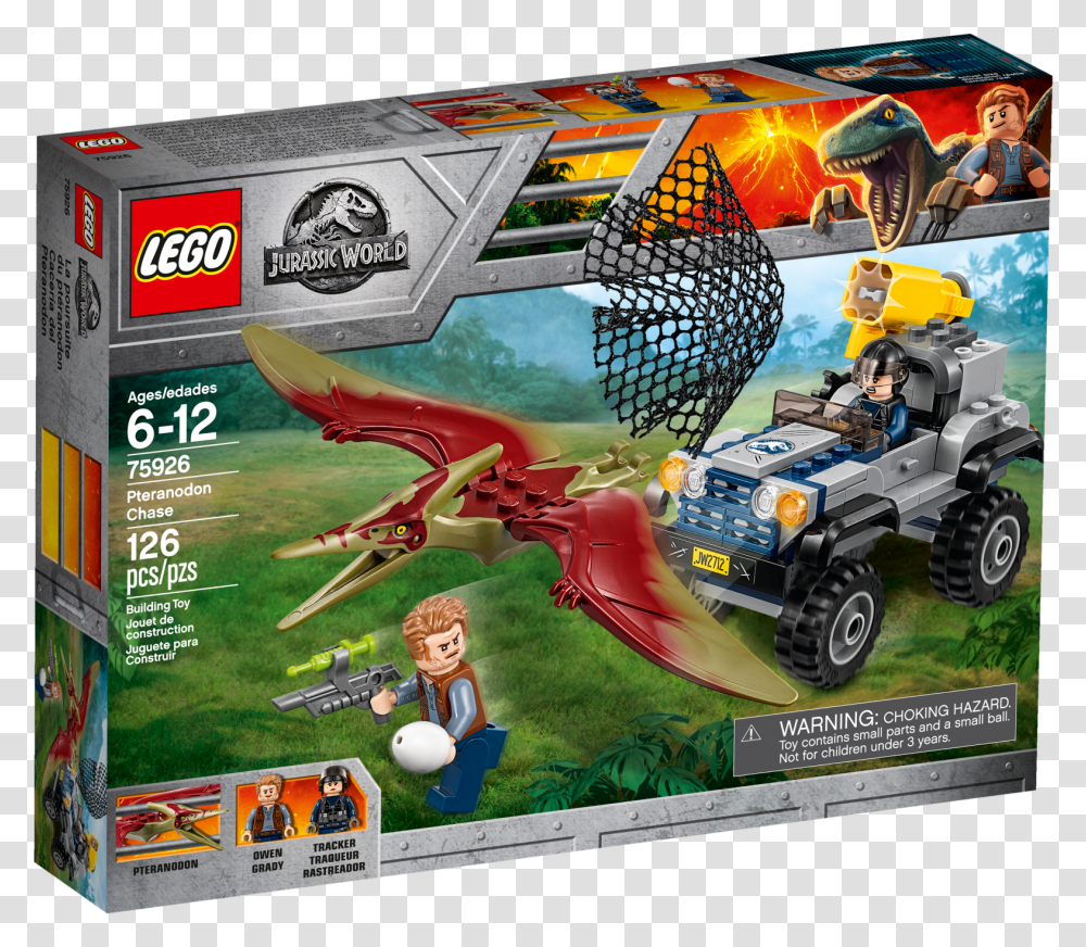 Pteranodon Download Lego Jurassic World, Person, Wheel, Machine, Vehicle Transparent Png