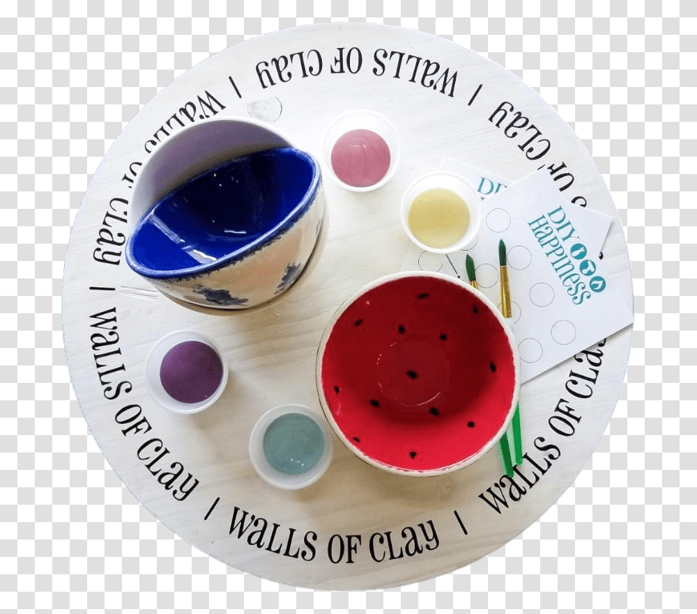 Ptg Cereal Bowl Set Ceramic, Paint Container, Palette, Egg, Food Transparent Png