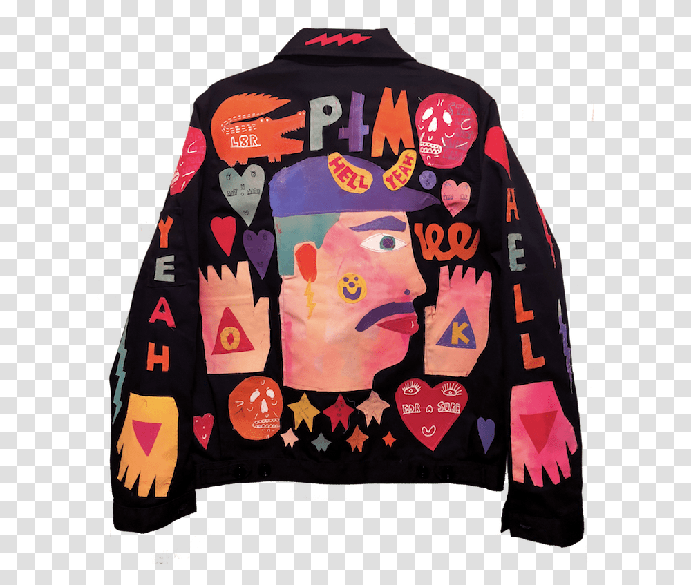 Ptm Jacket Back Sweater, Apparel, Sweatshirt, Hoodie Transparent Png