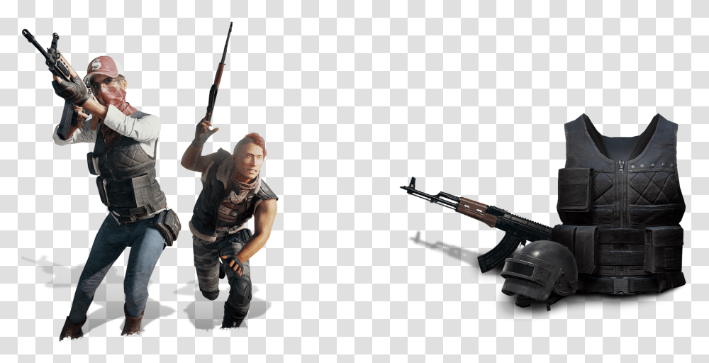 Pubg Clipart Battlegrounds Vector Pubg Character, Person, Human, Weapon, Weaponry Transparent Png