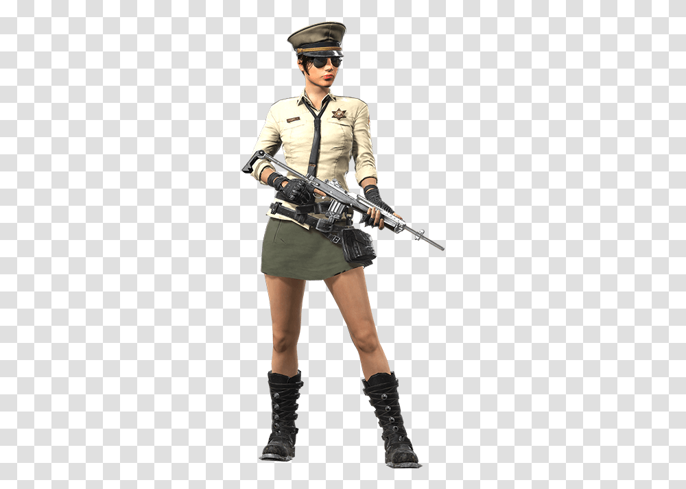 Pubg Female Character Pubg Character, Person, Human, Weapon, Weaponry Transparent Png
