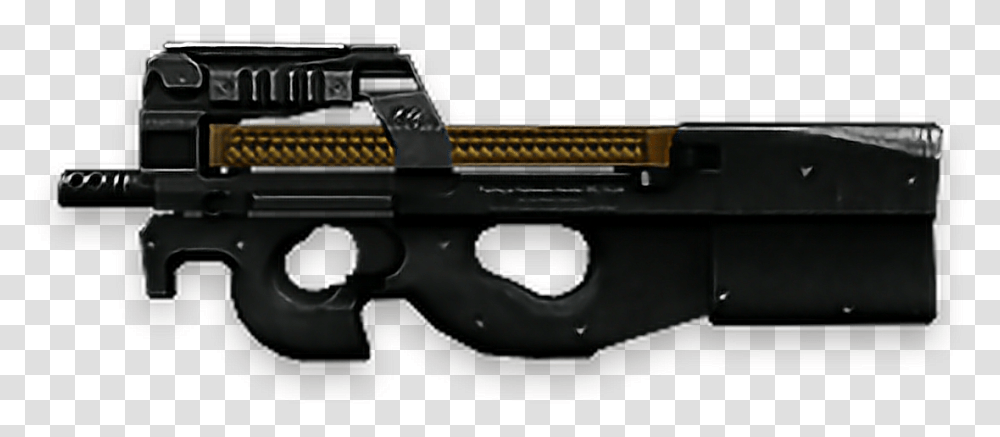 Pubg Weapons Battleroyale Freefire P90 Rifle Free Fire P90 Gun, Weaponry, Handgun Transparent Png