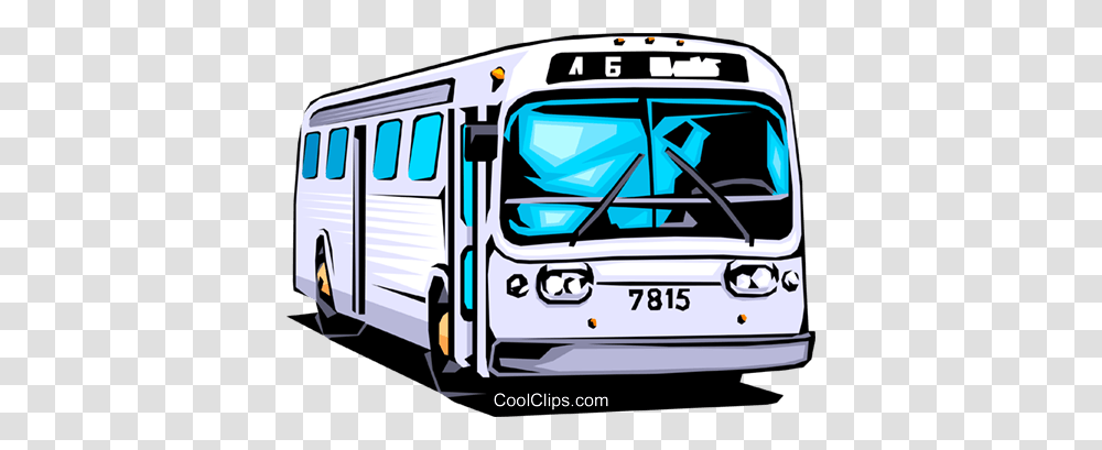 Public Bus Royalty Free Vector Clip Art Illustration, Vehicle, Transportation, Van, Minibus Transparent Png