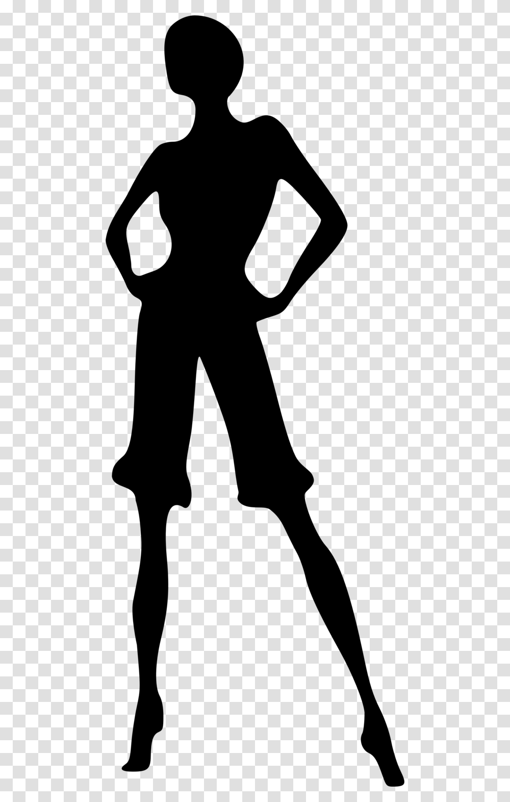 Public Domain Clip Art Image Short Hair Woman Silhouette, Gray, World Of Warcraft Transparent Png