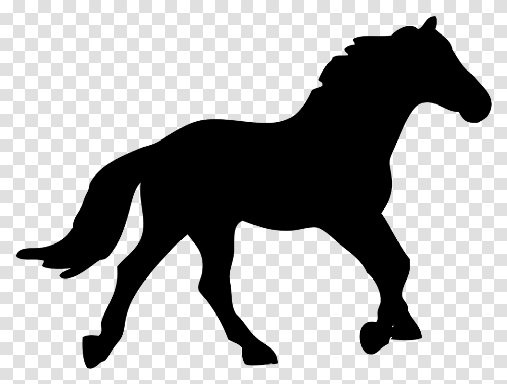 Public Domain Horse Silhouette, Mammal, Animal, Colt Horse, Foal Transparent Png