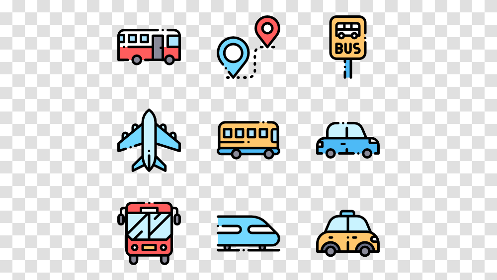 Public Transportation Public Trnportation Icon, Car, Vehicle, Automobile, Pac Man Transparent Png
