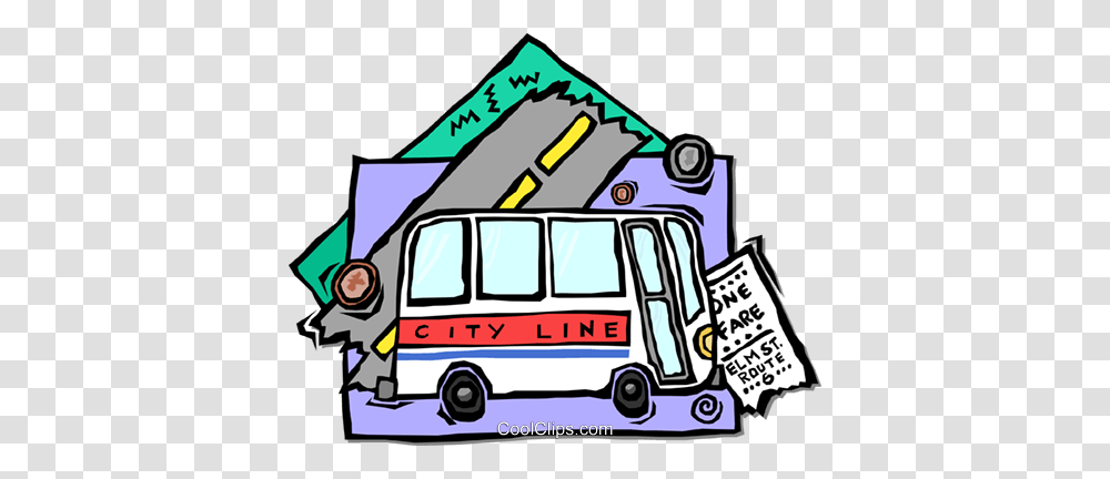 Public Transportation Royalty Free Vector Clip Art Illustration, Van, Vehicle, Ambulance, Paper Transparent Png