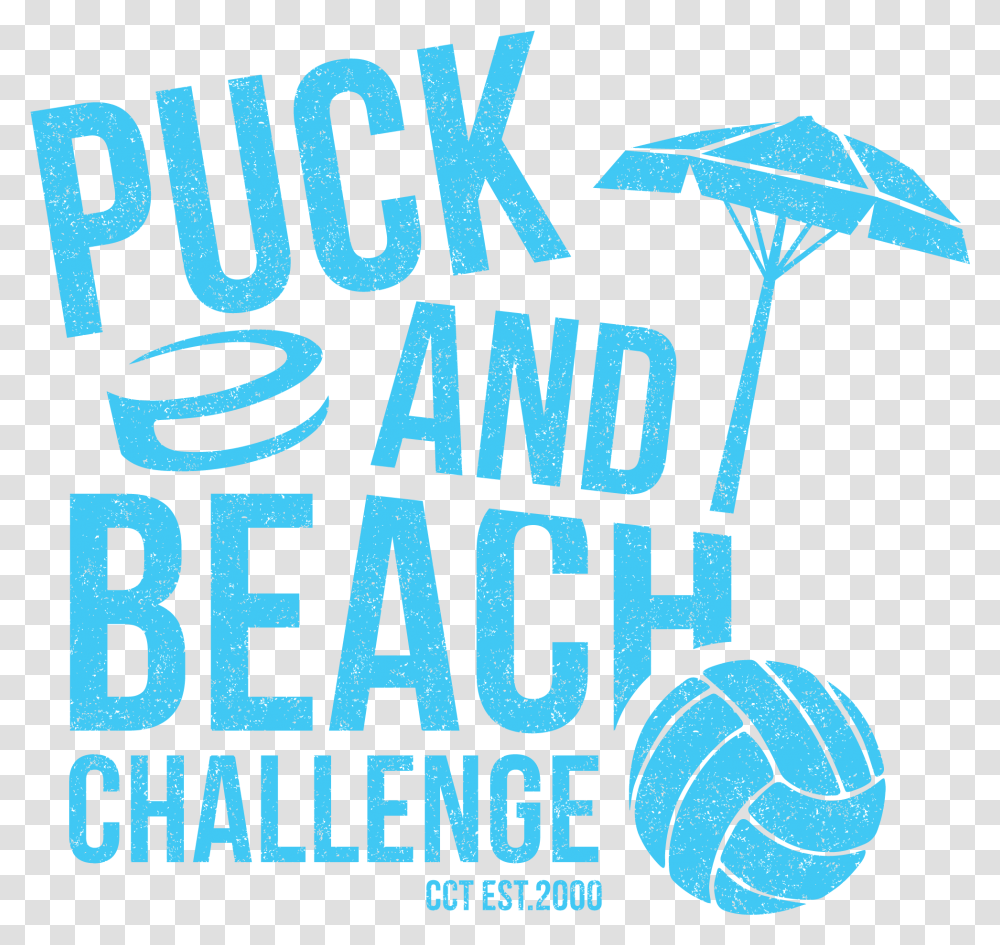 Puck Amp Beach Challenge Poster, Word, Advertisement, Alphabet Transparent Png