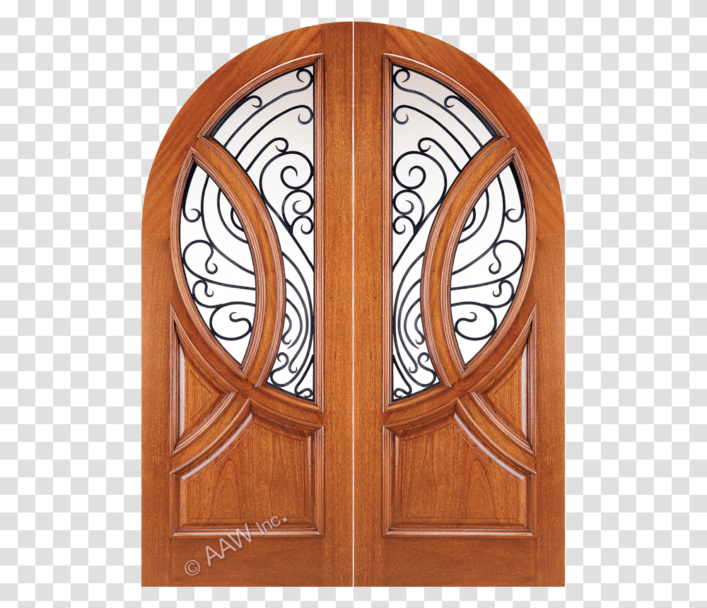Puerta De Arco De Madera, Door, Wood, French Door Transparent Png