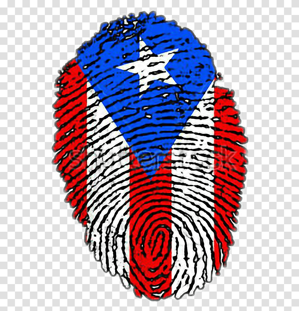 Puerto Rican Flag Fingerprint, Bird, Animal, Rug Transparent Png