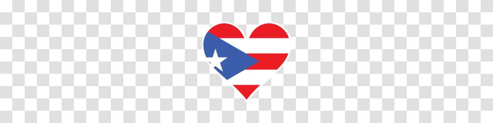 Puerto Rican Flag Heart, Logo, Trademark Transparent Png
