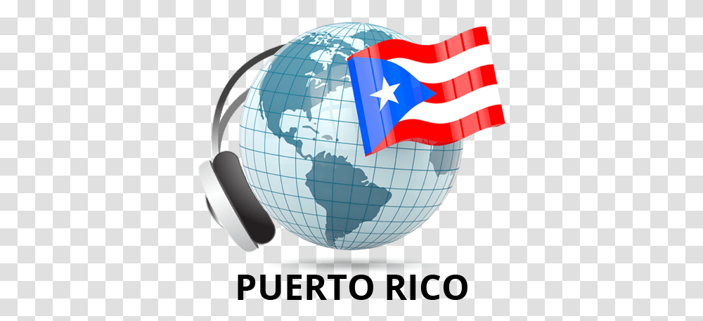 Puerto Rico Radios Online Apps On Google Play Flag Globe China, Outer Space, Astronomy, Universe, Planet Transparent Png