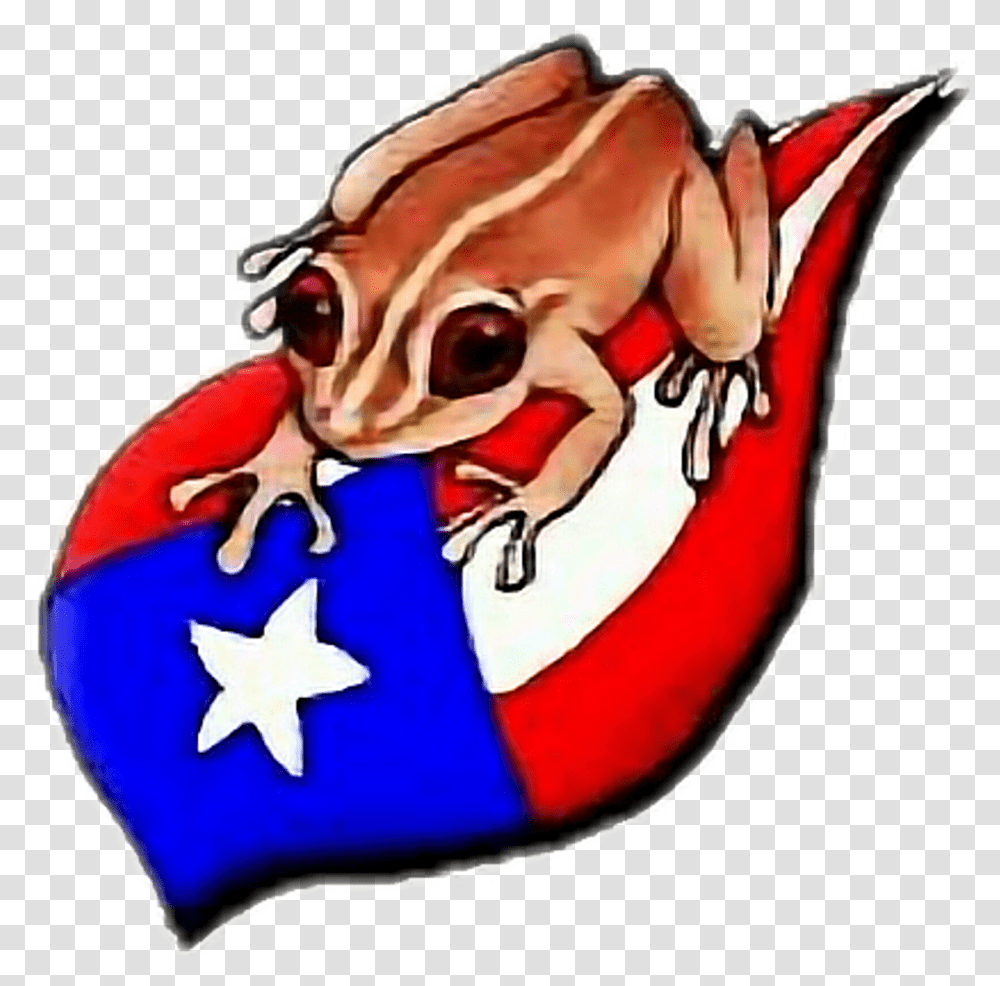Puertorico Bandera Coqui Coqui De Puerto Rico Dibujo, Animal, Frog, Amphibian, Wildlife Transparent Png
