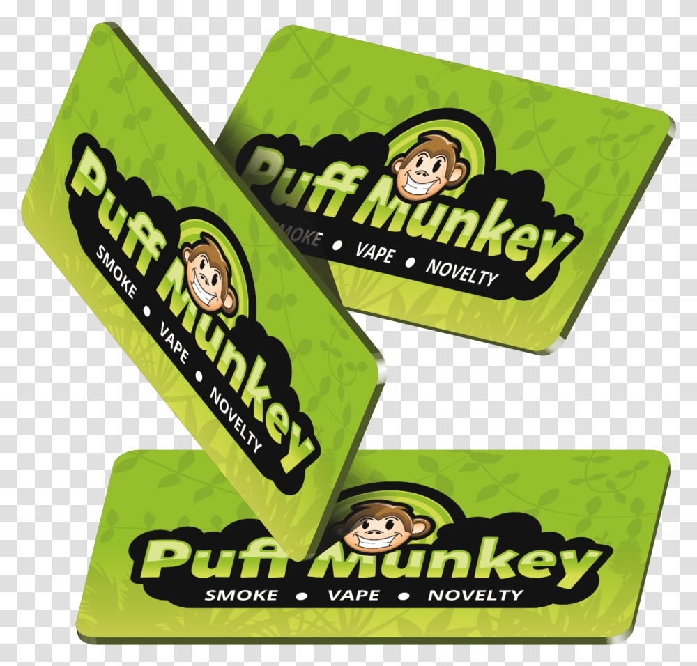 Puff Munkey Smoke Shop - Welcome To The Best In Printing, Gum, Text, Paper Transparent Png