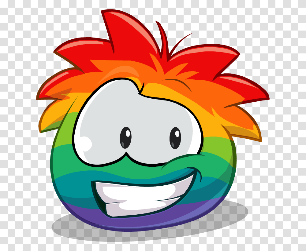 Puffle Arco Iris Download Club Penguin Puffle No Background, Plant, Food Transparent Png
