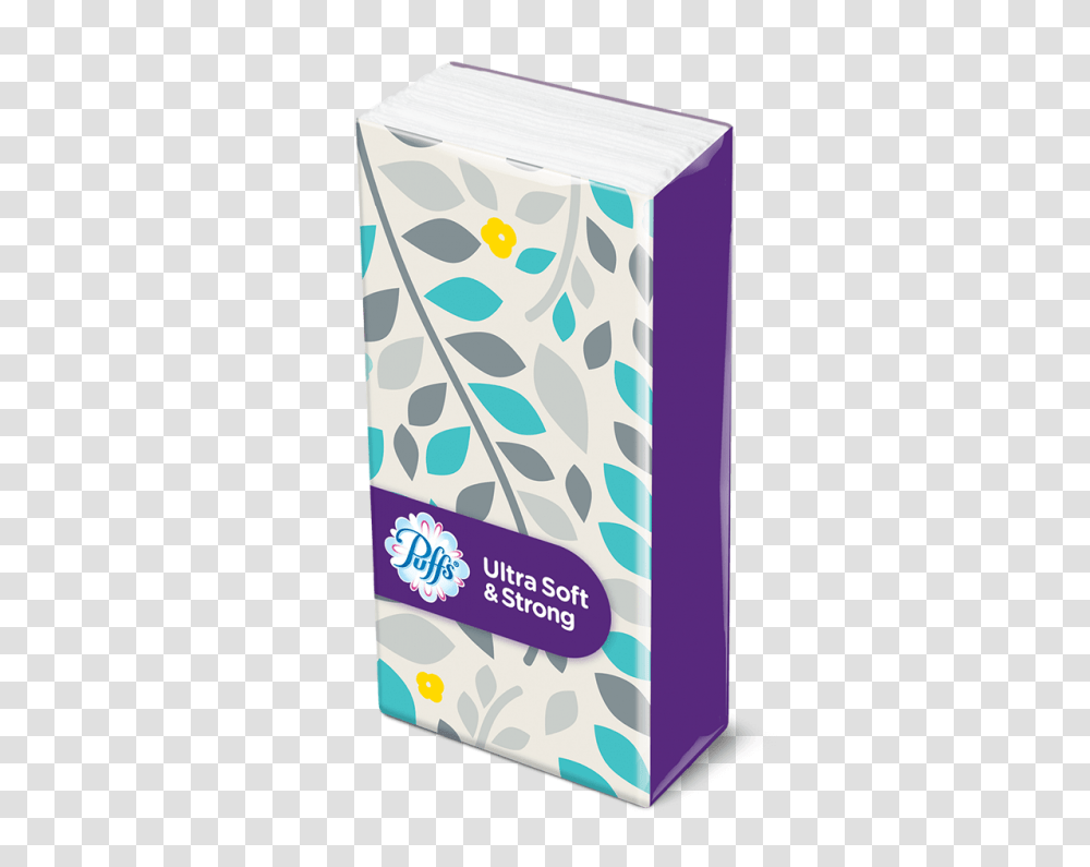 Puffs To Go Facial Tissue Packs, Box, Bottle, Soap Transparent Png