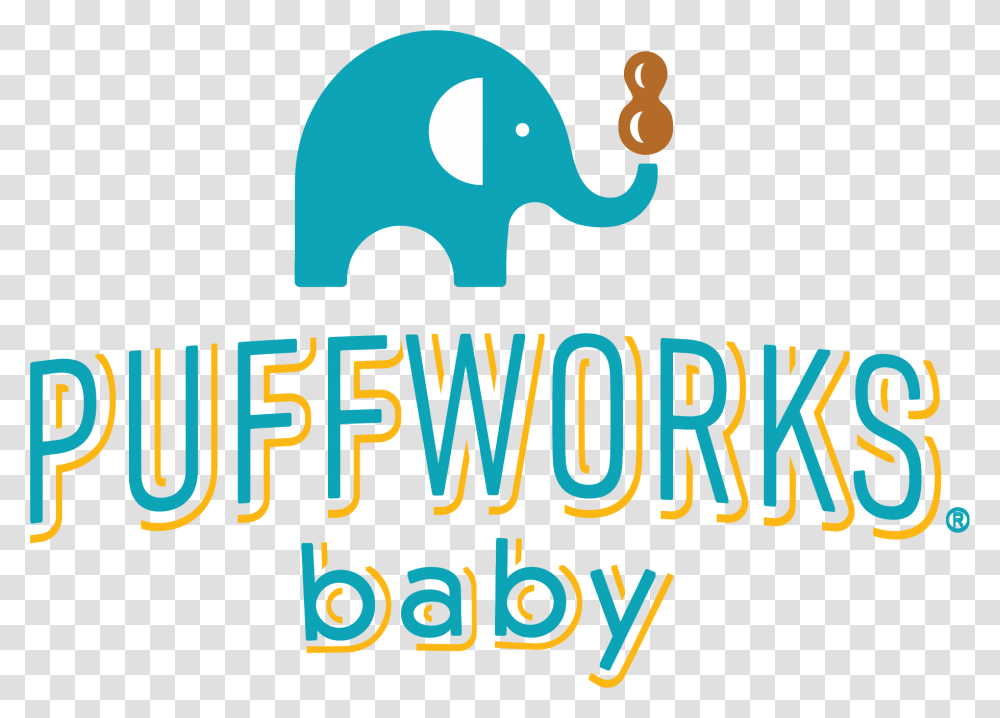 Puffworks Baby Indian Elephant, Logo, Trademark Transparent Png