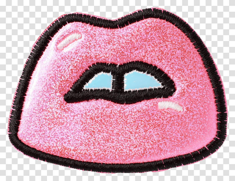 Puffy Lips Patch, Rug, Cushion, Heart, Accessories Transparent Png