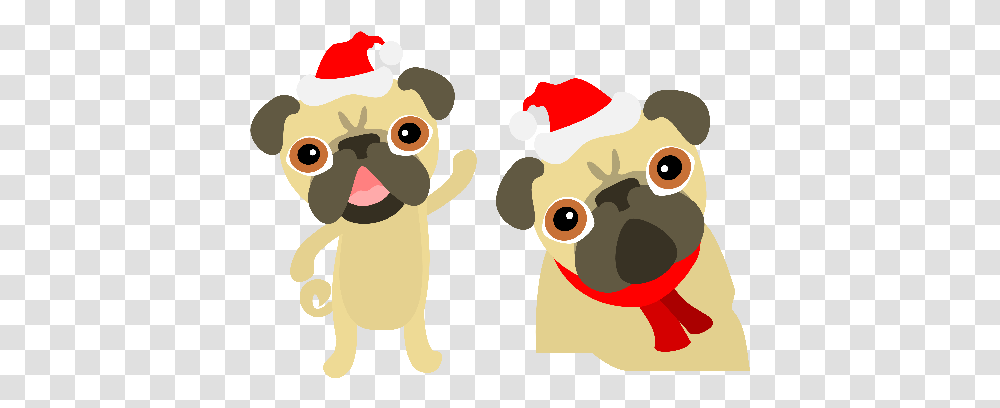 Pug Christmas Christmas Pug Clipart Transparent Png