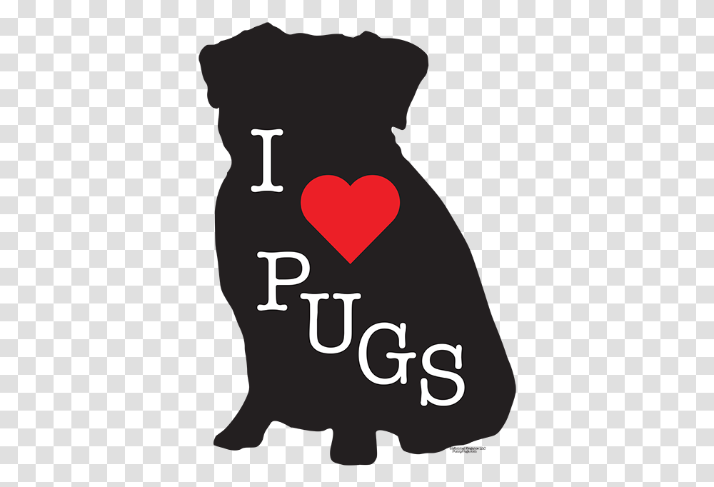 Pug Clipart Love Illustration, Alphabet, Number Transparent Png