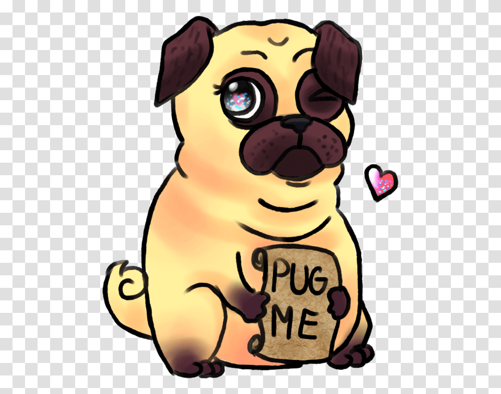 Pug Clipart Puppy Cartoon Jingfm Anime Pug, Mammal, Animal, Pet, Canine Transparent Png