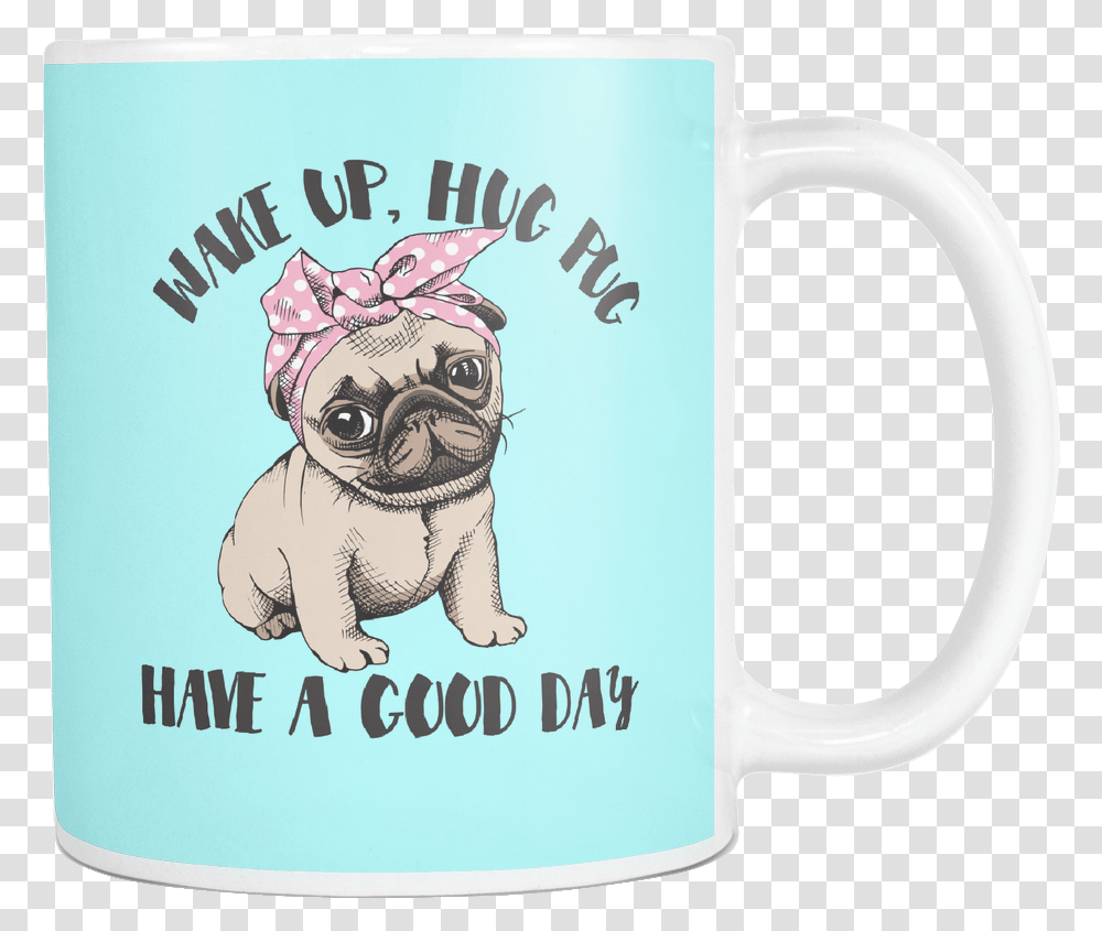 Pug, Coffee Cup, Dog, Pet, Canine Transparent Png