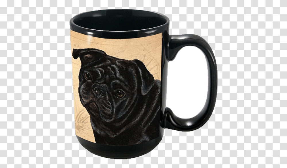 Pug Coffee Mug Mug, Coffee Cup, Canine, Mammal, Animal Transparent Png