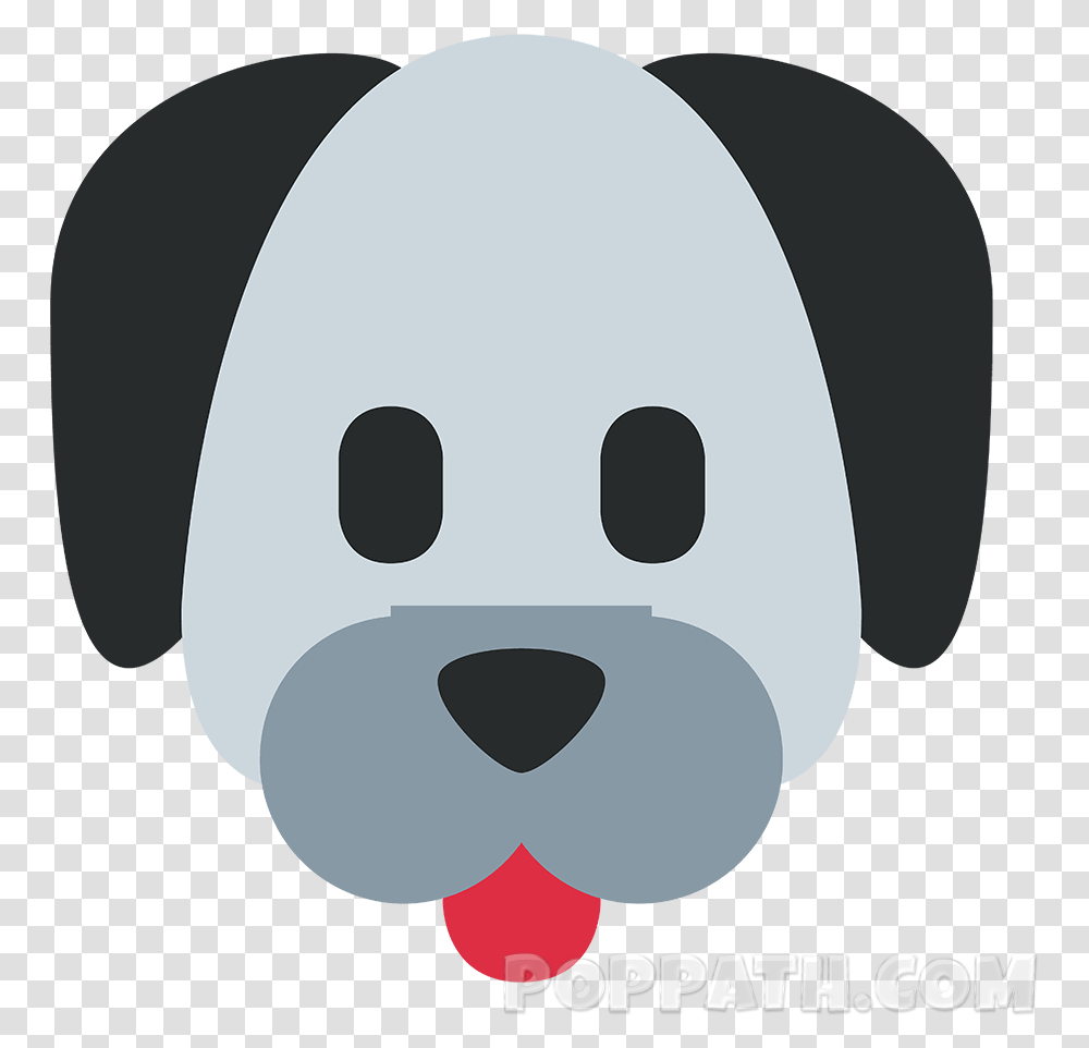 Pug Emoji Puppy Poodle Pet Dog Face Icon, Stencil, Gray, Head Transparent Png