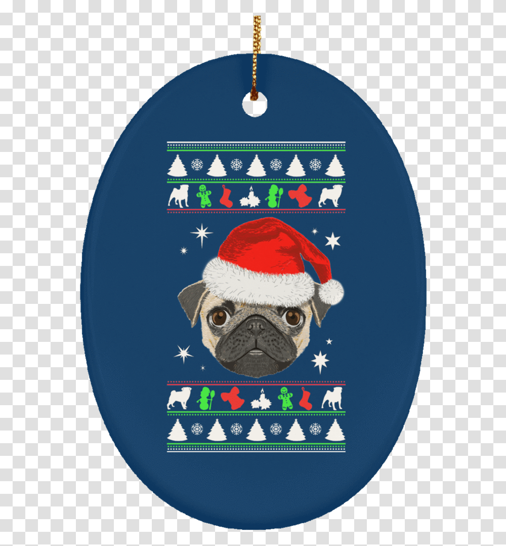 Pug Face Christmas Ornaments Christmas Day, Pet, Animal, Canine, Mammal Transparent Png