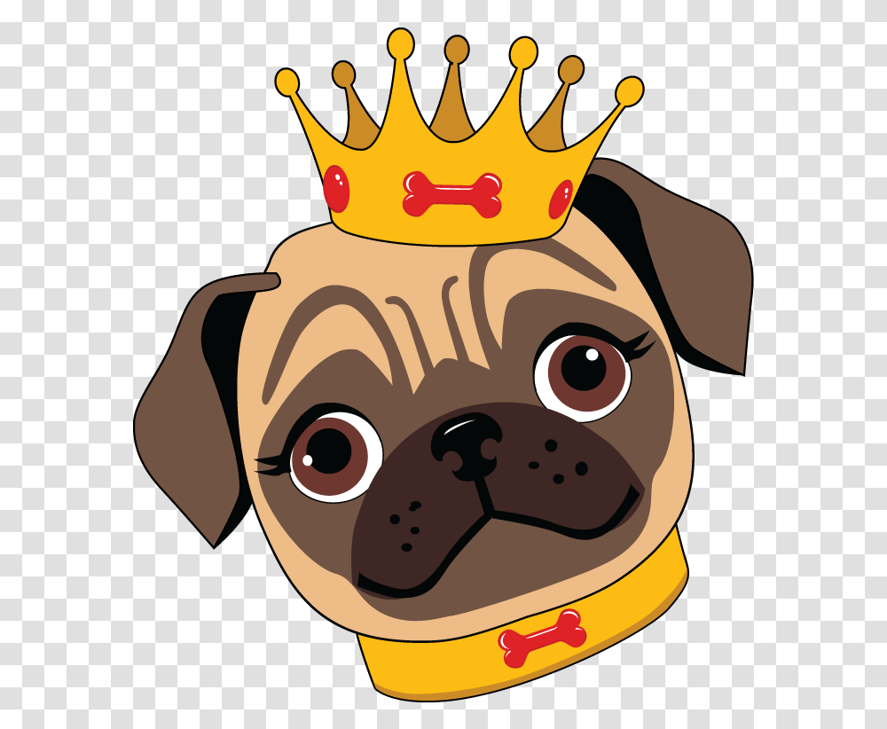Pug Face Clipart Cartoon Pug, Accessories, Accessory, Jewelry Transparent Png