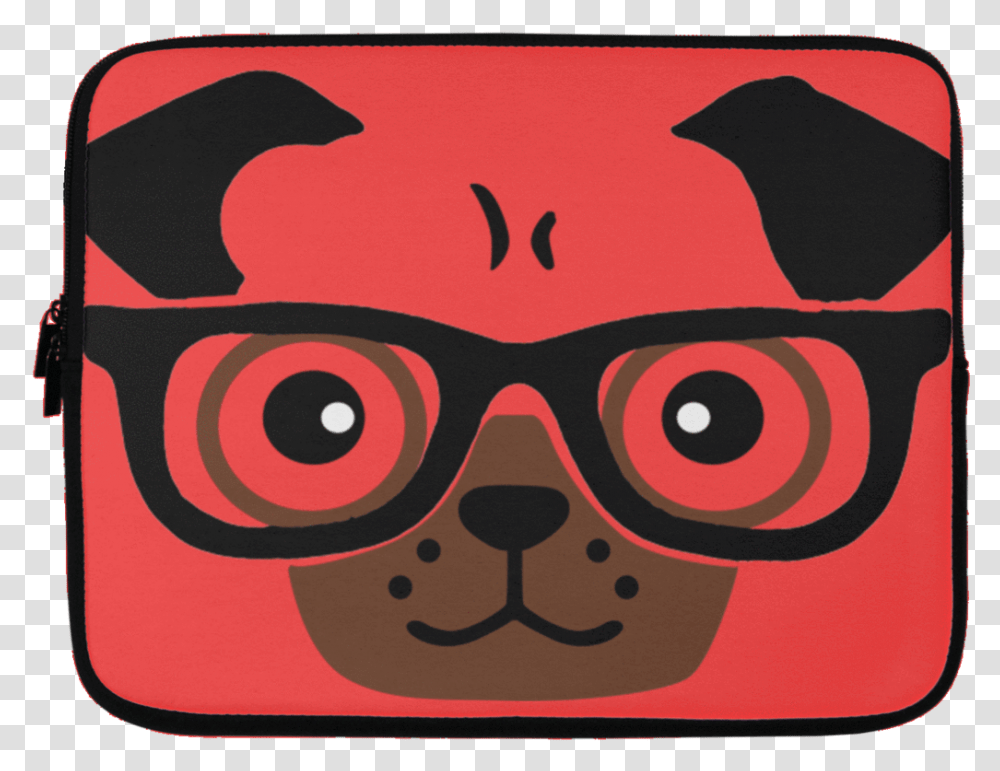 Pug Laptop Sleeve Pug Phone Case Clipart Full Pug Life, Advertisement, Glasses, Accessories, Poster Transparent Png