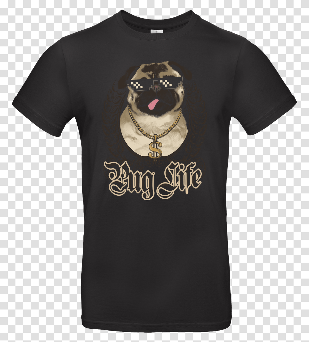 Pug Life, Apparel, T-Shirt, Sleeve Transparent Png