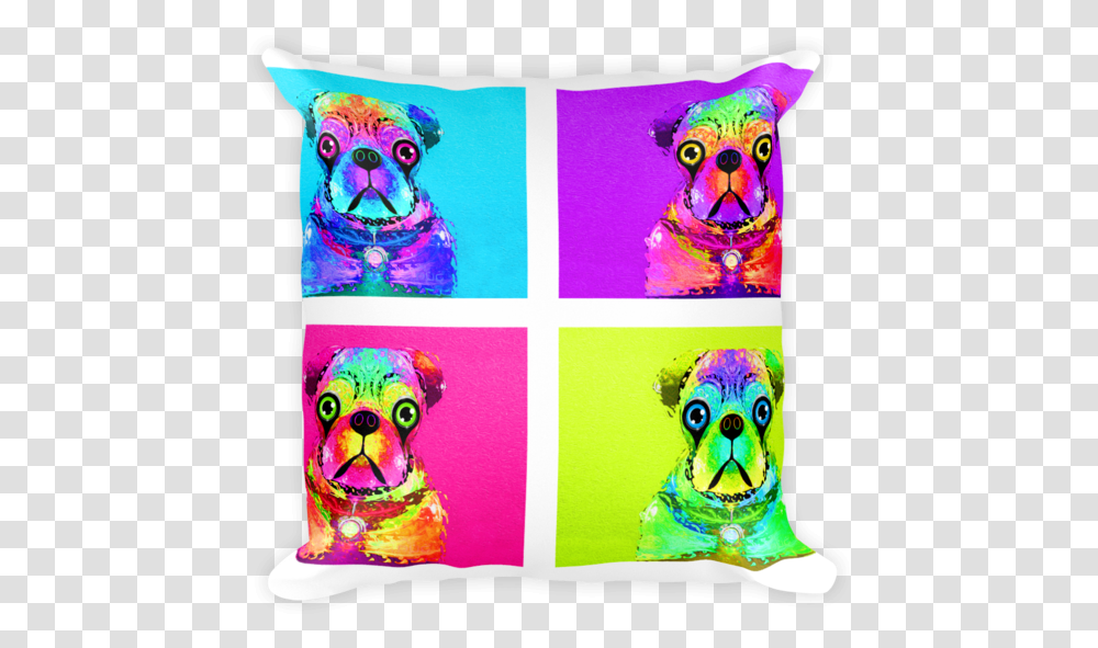 Pug, Pillow, Cushion Transparent Png