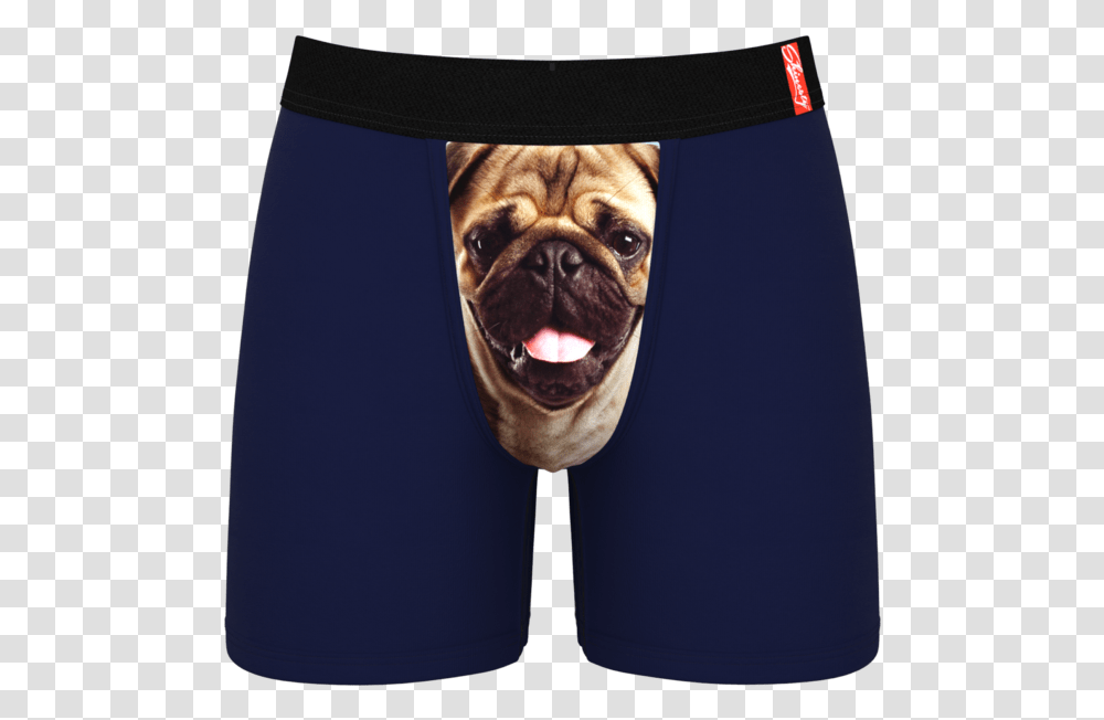 Pug Print Ball Hammock Boxer Briefs For Men Mens Wolf Printed Briefs, Apparel, Shorts, Canine Transparent Png