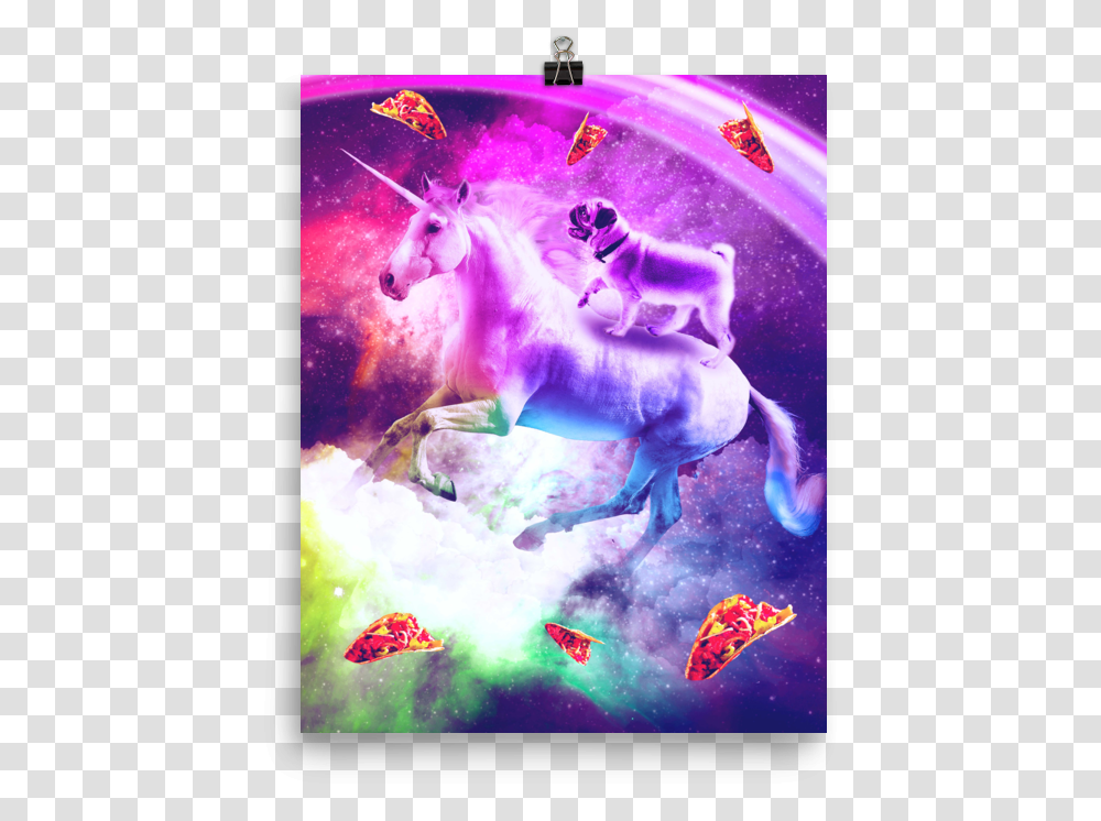 Pug Riding A Unicorn, Horse, Mammal, Animal, Leisure Activities Transparent Png