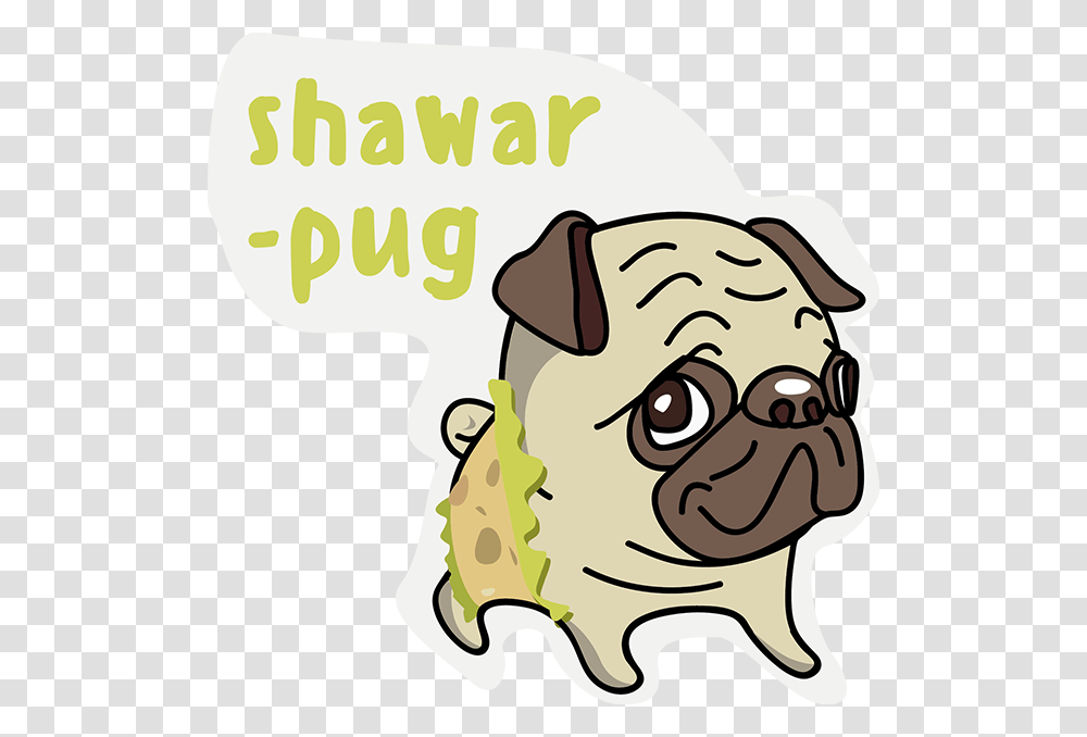 Pug Sticker, Dog, Pet, Canine, Animal Transparent Png
