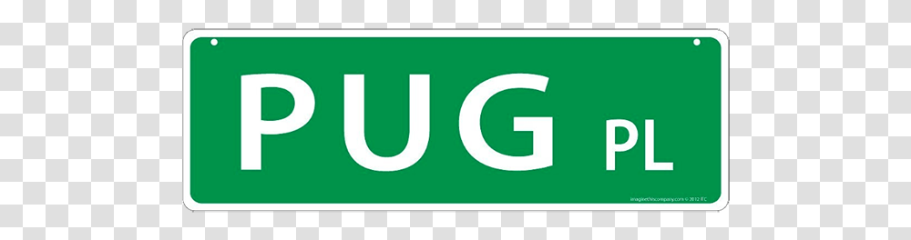 Pug Street Sign Sign, Word, Logo Transparent Png