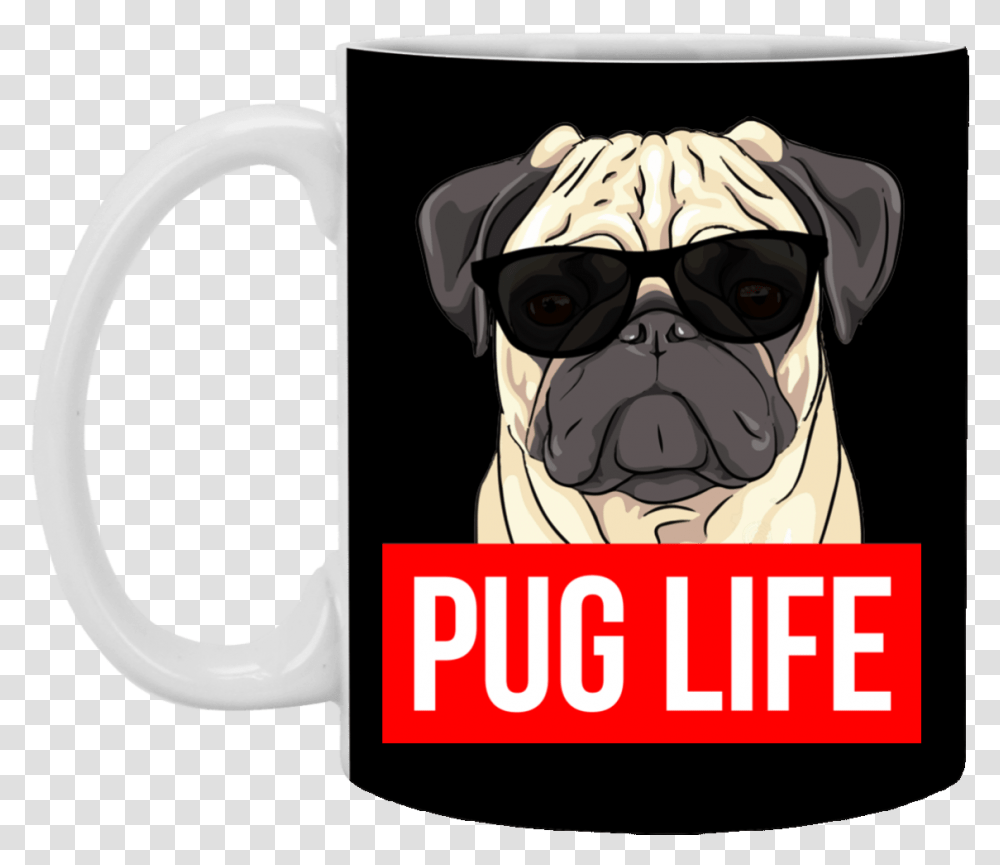 Pugs Life, Coffee Cup, Canine, Mammal, Animal Transparent Png